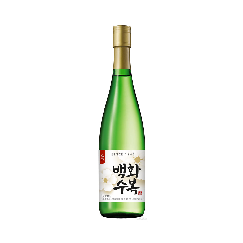 LOTTE Baekwha Soobok Sake korejské rýžové víno Alk. 13% 1,8L