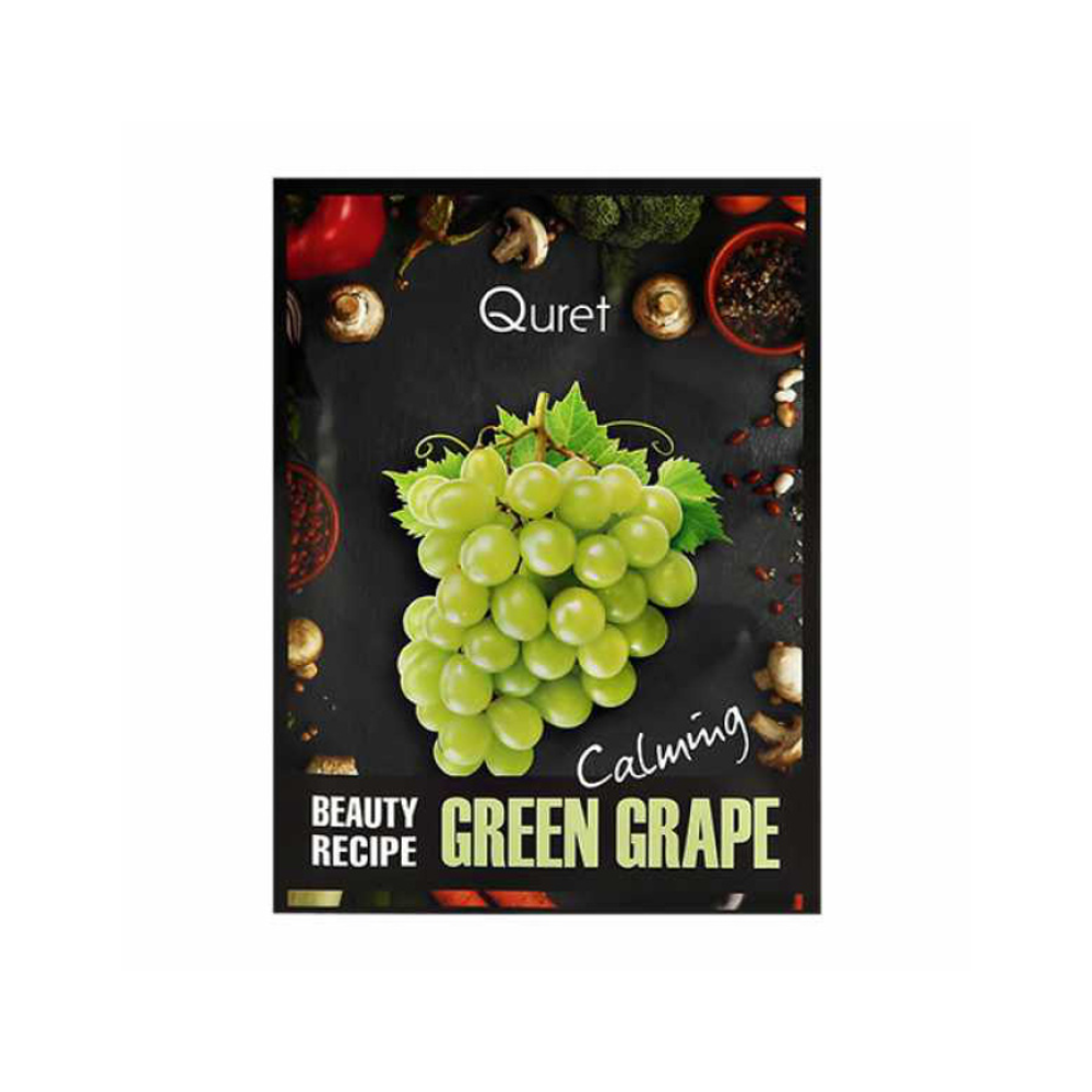 QURET Beauty Recipe Mask – zelený hroznový 25g