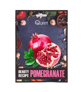 QURET Beauty Recipe Mask – Granátové jablko 25g