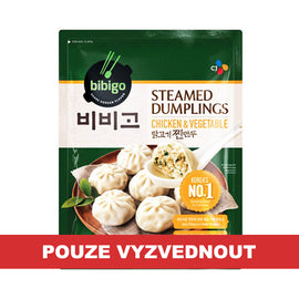 BIBIGO Steamed Dumplings Knedlíčky s Kuřecím Masem a zeleninou 560g