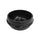 KR Černá keramická miska, 160mm